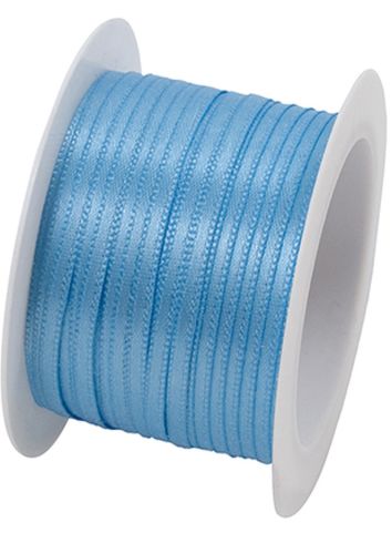 Bild von Satinband auf Spule, 3mm x 10m, hellblau - VE 6