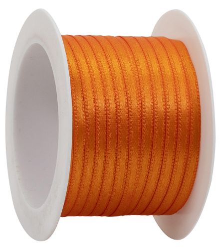 Bild von Satinband auf Spule, 3mm x 10m, orange - VE 6