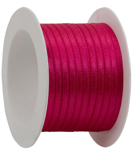 Bild von Satinband auf Spule, 3mm x 10m, pink - VE 6