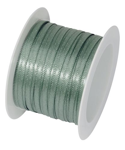 Bild von Satinband auf Spule, 3mm x 10m, salbei - VE 6