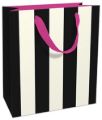 Bild von Geschenktasche matt, 17x17x8cm, Big Stripe graphit - VE 8