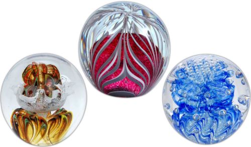 Bild von Traum-Kugel aus Glas, 12 verschiedene gemischt, D:bis zu 10cm, ca.950g/Stk.- VE 12