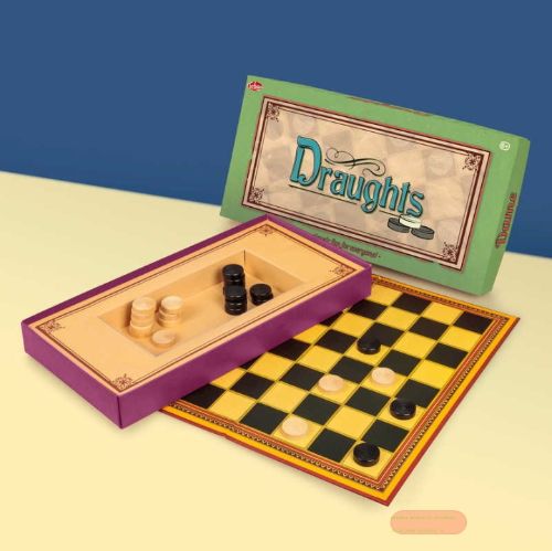 Bild von DRAUGHTS GAME, Gesellschaftsspiel, ca.36cm, in Box - VE 3