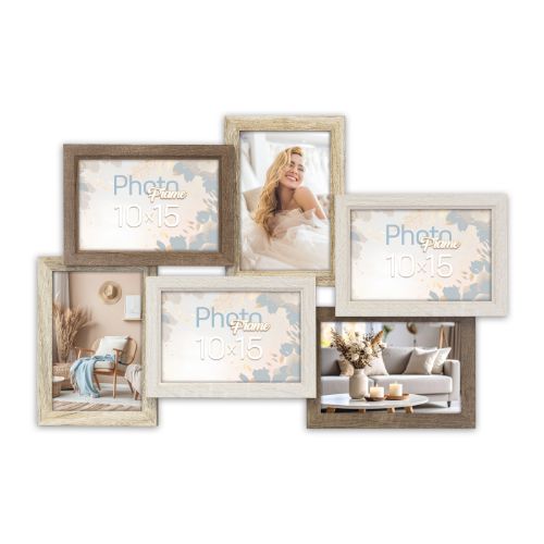 Bild von Bilderrahmen Holz Trani 6Q, 6x10x15 (48x31,5) SH566 - VE 2