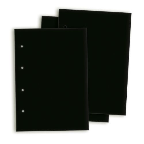 Bild von Fotokarton A4, 300g, 4-Loch, 20 Blatt im Set, schwarz