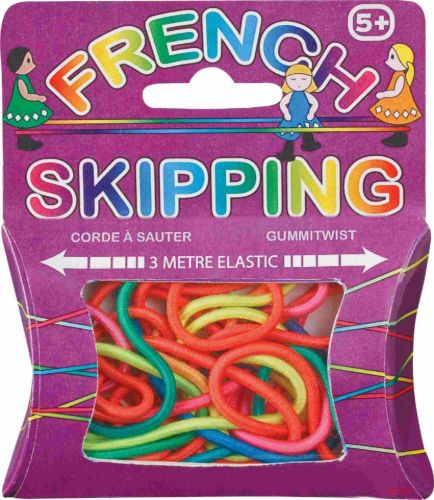 Bild von FRENCH SKIPPING ELASTIC, Gummitwist 3m mehrfarbig, Box - VE 12