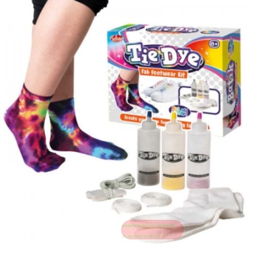 Bild von SOCKS TIE DYE, Bastel-Malset Socken mit Farben - VE 5
