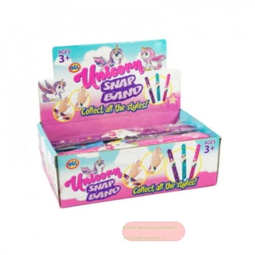 Bild von UNICORN SNAP BAND, Schnapparmband Einhorn, mehrfarbig gemischt, Display - VE 24
