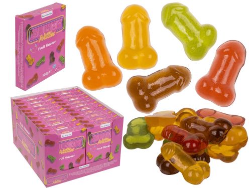 Bild von Fruchtgummi Willies, ca. 100g pro Packung, Einzelbox, Display - VE 20