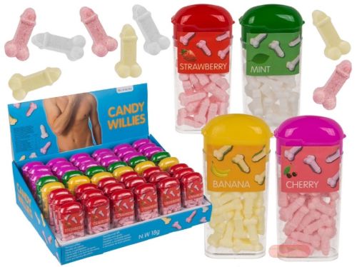 Bild von Pastillen Willies, Box 18g, 4-fach gemischt, Display - VE 48