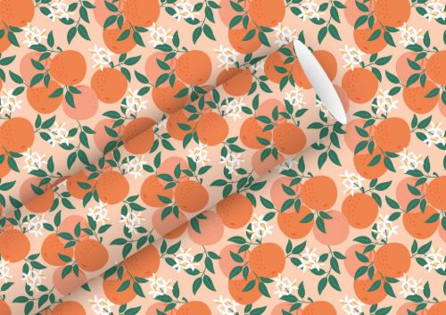 Bild von Geschenkpapier Rollen 2m x 70cm, Amalfi Oranges - VE 5 (alte Art.-Nr.1353-26408)
