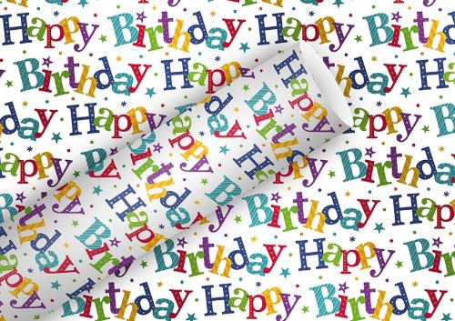 Bild von Geschenkpapier Rollen metallic 1,5m x 70cm, H. B.&Stars - VE 5 (alte Art.-Nr.1354-16431)