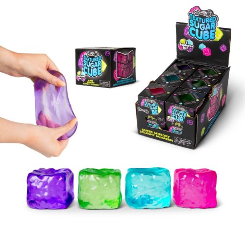 Bild von SCRUNCHEMS TEXTURED SUGAR CUBE, Squeeze, ca.6cm, Box, Display - VE 12