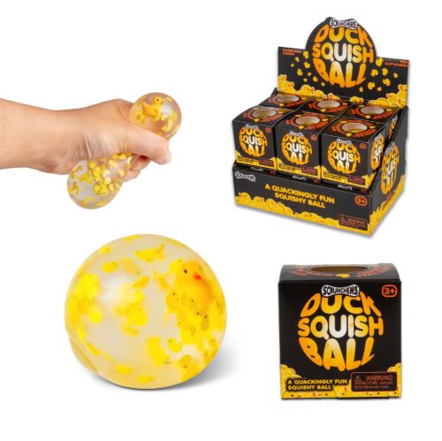 Bild von SCRUNCHEMS DUCK SQUISH BALL, Squeeze, ca.6cm, Box, Display - VE 12