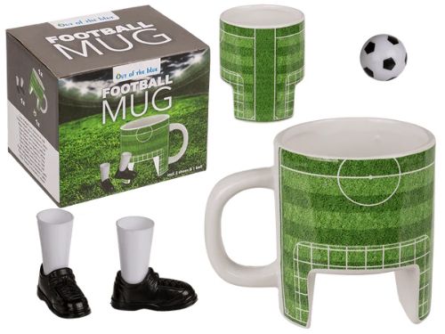 Bild von Becher 12x8cm mit Fussballschuhen & Ball in G'box, 280ml - VE 4