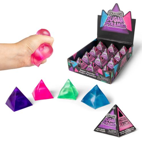 Bild von SCRUNCHEMS SUGAR PYRAMID, Squeeze, ca.6cm, Box, Display - VE 12