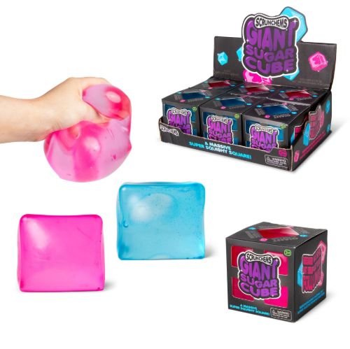Bild von SCRUNCHEMS GIANT SUGAR CUBE, Squeeze Würfel XXL. ca.7cm, Box, Display  - VE 6