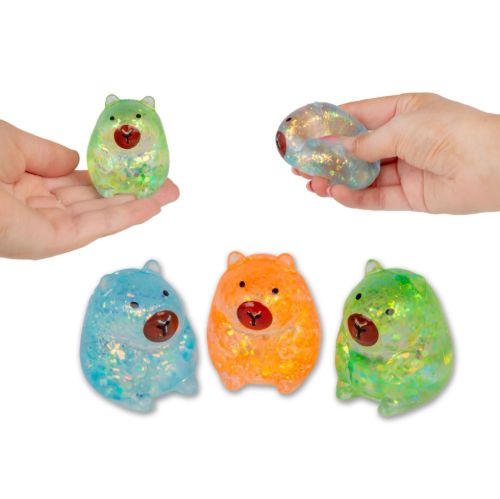Bild von SCRUNCHEMS MINI SUGAR CAPYBARAS - 3PK, Squeeze Capybara, ca.5cm, 3er Set in Box - VE 12