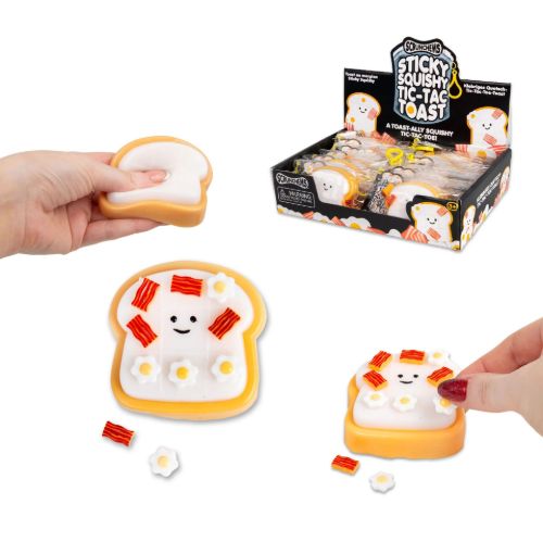 Bild von SCRUNCHEMS STICKY SQUISHY TIC TAC TOAST, ca.7cm, Beutel, Display - VE 12