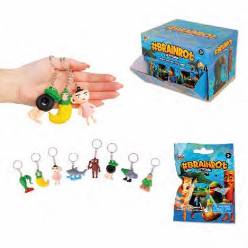 Bild von BRAINROT KEYCHAIN SMALL, Schlüsselanhänger gemischt, ca.10cm, Beutel, im Display - VE 24