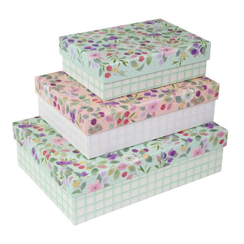 Bild von Geschenk-Sammelbox 3er Set, Grössen gem. Katalog, Blossom, bestehend aus: