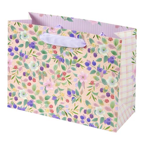 Bild von Geschenktaschen, 25x18x10cm, Blossom mango - VE 6