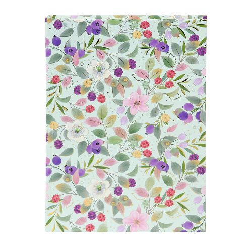 Bild von Notizbuch DIN A5 - 200 S.blanko creme mit Lesezeichen, Blossom green - VE 2