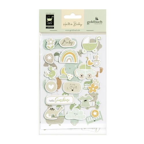 Bild von Sticker Set Baby, 3 Bögen/60 Sticker - VE 5
