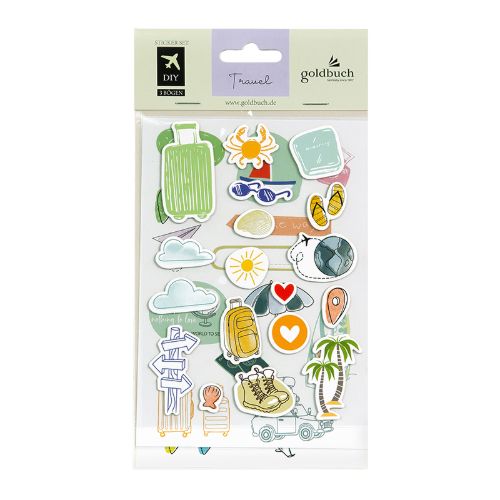 Bild von Sticker Set Travel, 3 Bögen/52 Sticker - VE 5