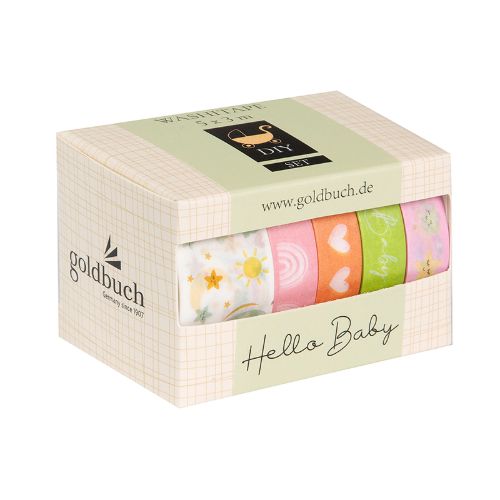 Bild von Washi-Tape Set Baby Girl, 5 Rollen/Stück- VE 5