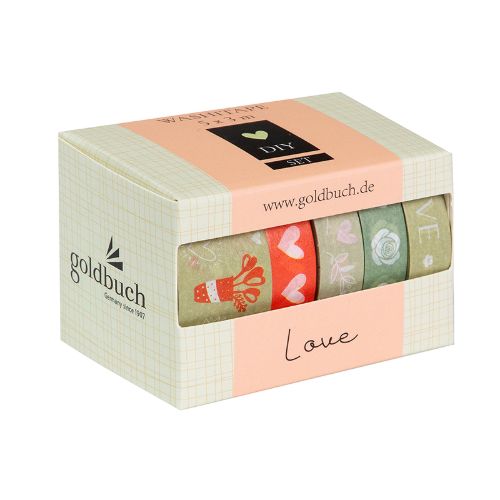 Bild von Washi-Tape Set Love, 5 Rollen/Stück- VE 5