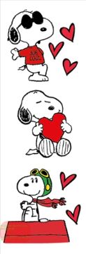 Bild für Kategorie SNOOPY STICKERS FANTASIE DEKO FÜR GESCHENKE