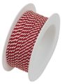 Bild von Kordel gedreht auf Spule, 1mm x 6m, Lido rot/weiss - VE 6