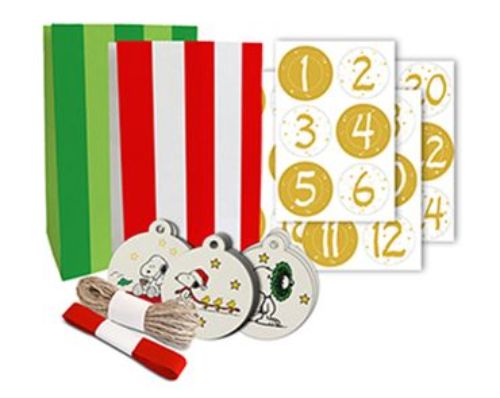 Bild von Adventskalender,Tüten,Anhänger,Sticker,Band, Snoopy & Stripes - VE 3 (Sets)