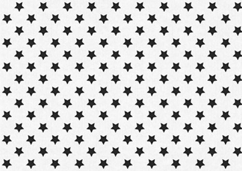 Bild von Geschenkpapier Rollen 2m x 70cm, Kraftpapier, Just Stars schwarz - VE 5
