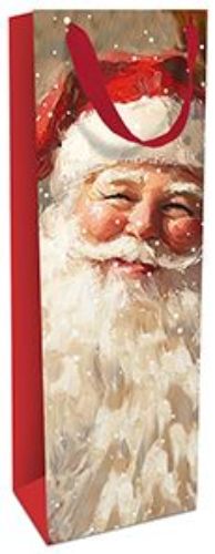 Bild von Geschenktasche matt, 12x36x8cm, Weihnachten mir Dir (Santa) - VE 8