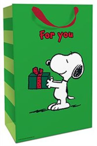 Bild von Geschenktasche matt, 24x36x13cm, Snoopy For You - VE 8