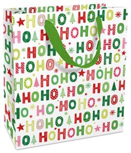 Bild von Geschenktasche met. 18x21x8cm, Funny Hoho - VE 8