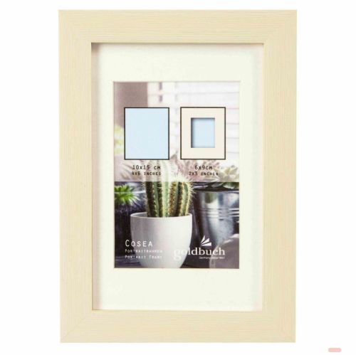 Bild von Kunststoffrahmen für 1 Foto Bildformat 10x15/6x9cm, Cosea beige - VE 3