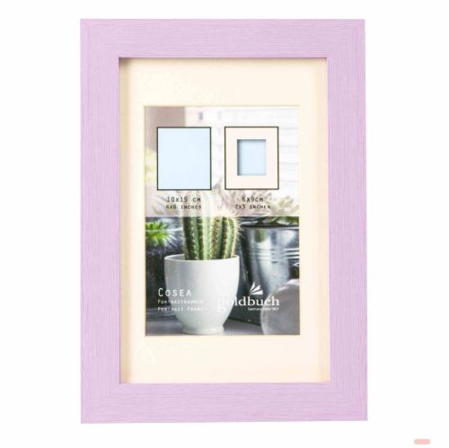 Bild von Kunststoffrahmen für 1 Foto Bildformat 10x15/6x9cm, Cosea light purple - VE 3