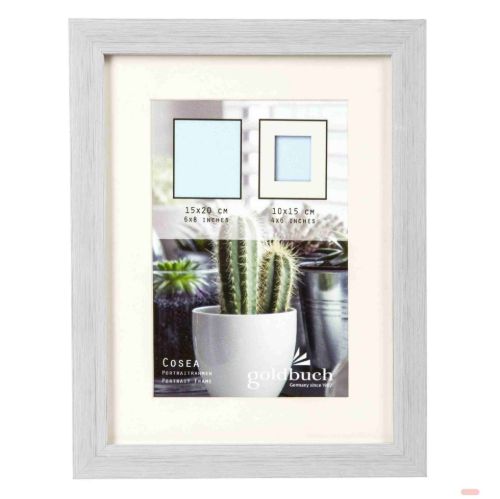 Bild von Kunststoffrahmen für 1 Foto Bildformat 15x20/10x15cm, Cosea grey - VE 3