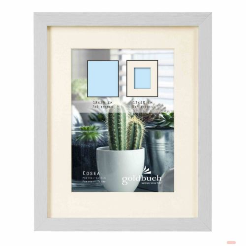 Bild von Kunststoffrahmen für 1 Foto Bildformat 18x24/13x18cm, Cosea grey - VE 3