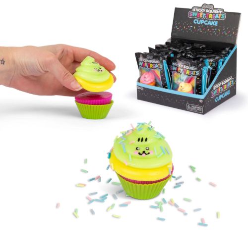 Bild von SCRUNCHEMS SWEET TREATS STICKY SQUISHY CUPCAKE, Set im Beutel, ca.5cm - VE 12