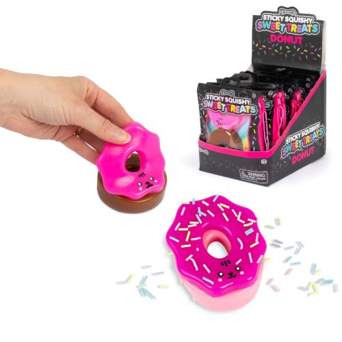 Bild von SCRUNCHEMS SWEET TREATS STICKY SQUISHY DONUT, Set im Beutel, ca.6cm - VE 12