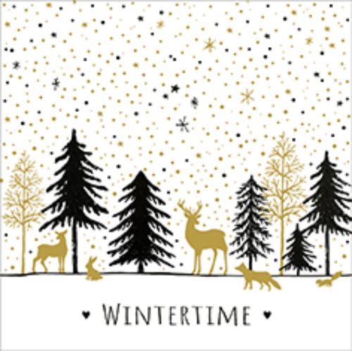 Bild von Servietten 25x25cm, Atelier Cocktail Modern Wintertime - VE 6