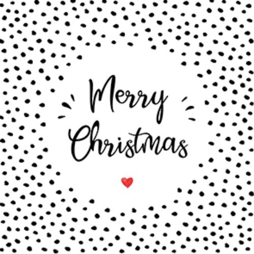 Bild von Servietten 33x33cm, Atelier Merry x-mas Heart - VE 6