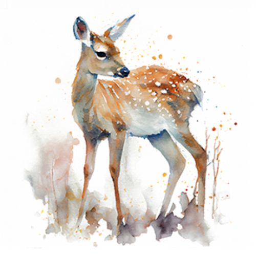 Bild von Servietten 33x33cm, Atelier Deer - VE 6