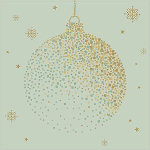 Bild von Servietten 33x33cm, Atelier Festive Moment mint - VE 6