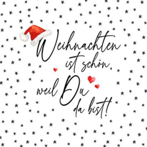 Bild von Servietten 33x33cm, Atelier Weihnachten mit Dir - VE 6