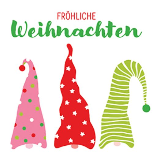 Bild von Servietten 33x33cm, Atelier Wichtelmützen - VE 6